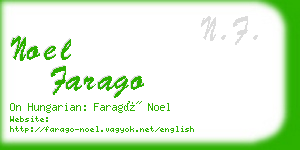 noel farago business card